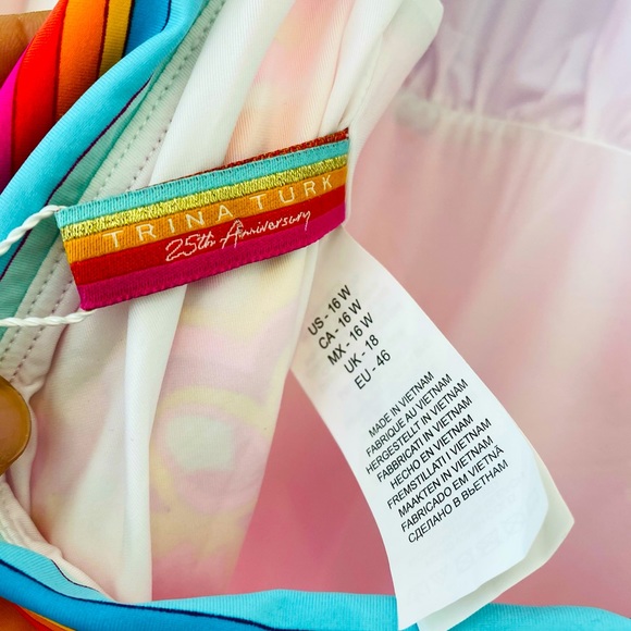 NWT TRINA TURK PLUS V PLUNGE ONE PIECE SWIM - 16W - Picture 3 of 7